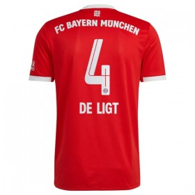 Virallinen pelipaita FC Bayern München De Ligt 4 Koti 2022-23 Lyhythihainen - Miesten